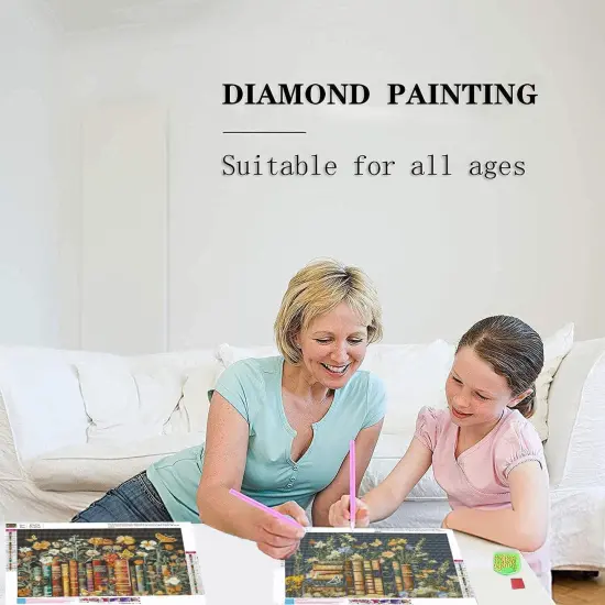 5D Full Drill DIY Diamond Dot Gem Art Kit Wall Home Decor Arts Craft 12x16 inch {6}