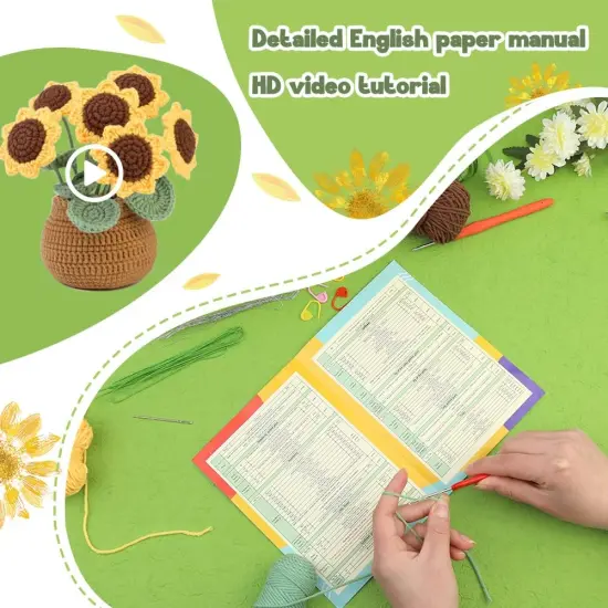 Sunflower Crochet Kit Beginner {3}