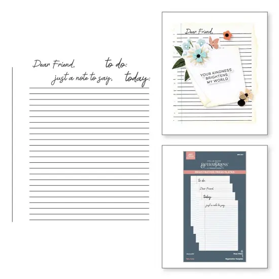 Spellbinders Registration Press Plates-Take Note {6}