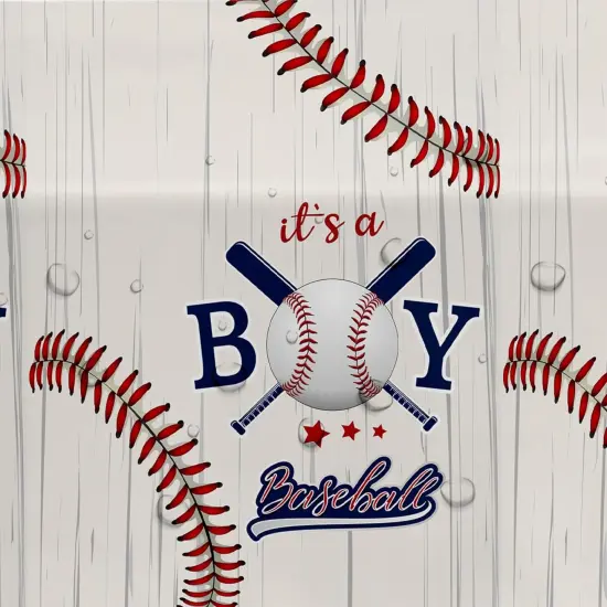 Baseball Baby Shower Decorations Tablecloth {3}