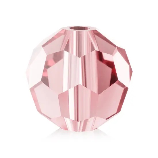Preciosa 4mm Czech Glass Faceted Round Beads 40 Pieces Light Rose {1}