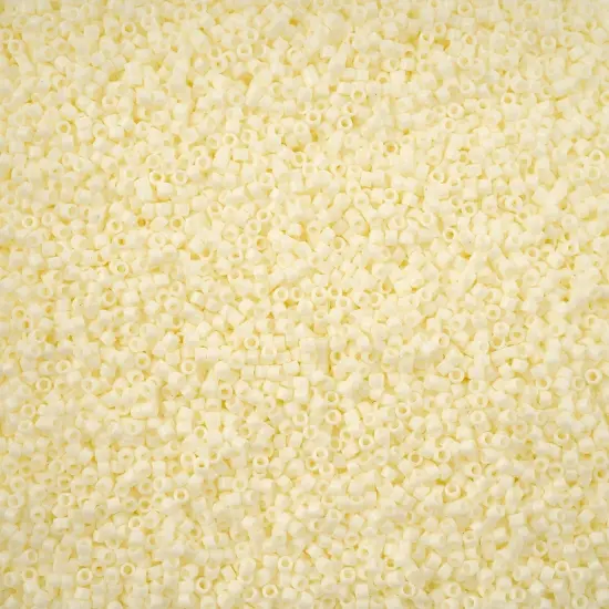 Miyuki Delica 5.2g Luster Finish Glass Beads, 11/0 Light Cream DB2401 {1}