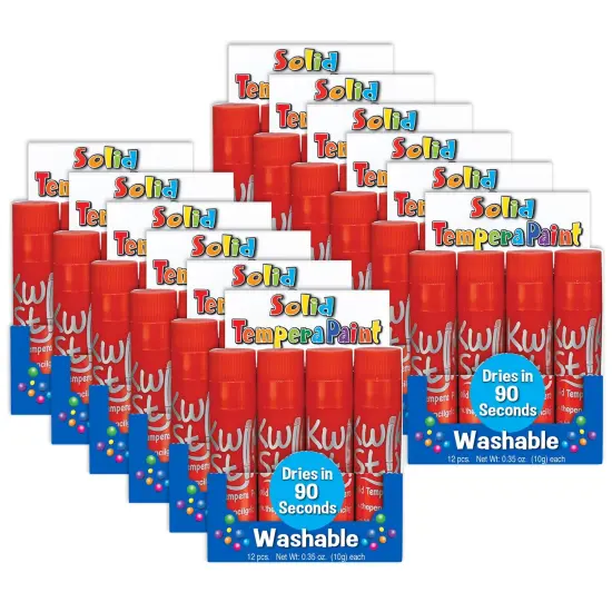Kwik Stix Single Color Pack, Red, 12 Per Box, 12 Boxes {1}