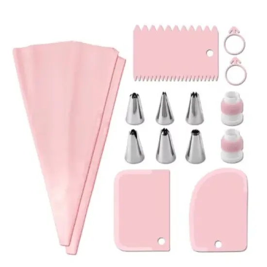 15 Piece Stainless Steel Decorative Nozzle kit {5}