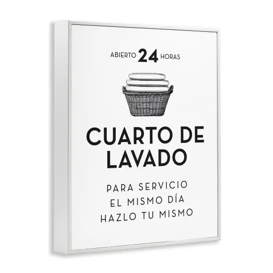 Stupell Industries Publicidad D&iacute;a de Lavander&iacute;a Framed Giclee Art White Framed {3}