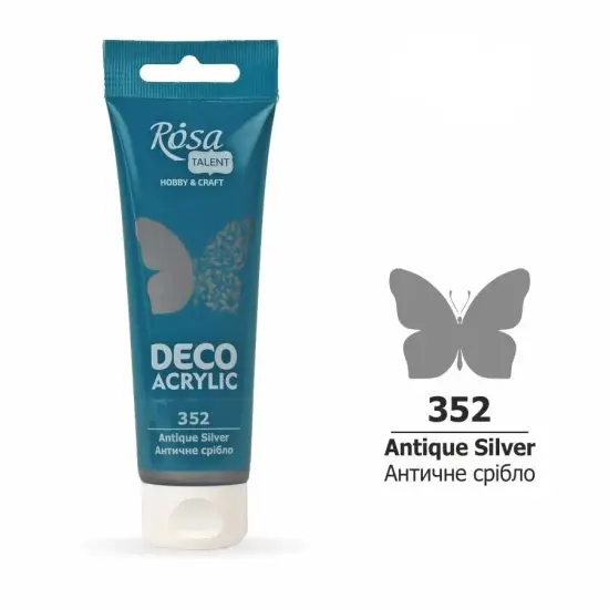 Rosa Talent Acrylic for Decor. (352) Antique Silver. Metallic. 2.54 oz. {2}