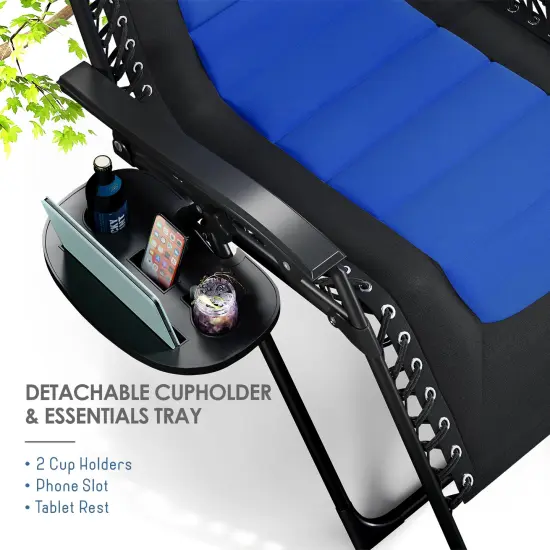 Nestl Outdoor Padded Zero Gravity Chair {10}