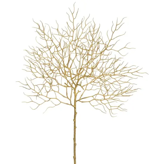 Allstate Twig Artificial Christmas Spray - 23" - Metallic Gold {1}