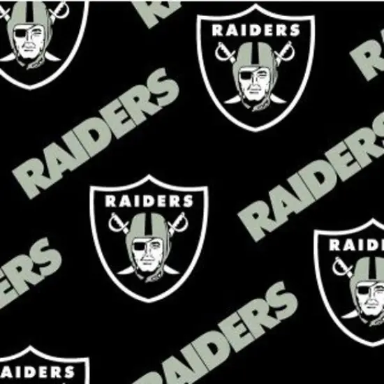 Licensed NFL Las Vegas Raiders Cotton 3513-D Fabric by the Yard {1}