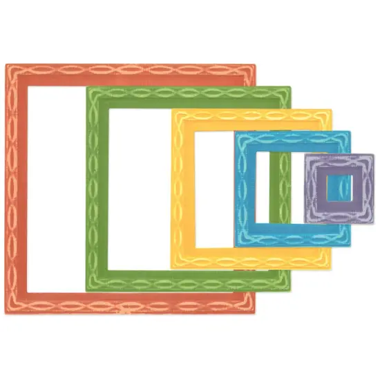 Sizzix Framelits Die Set By Stacey Park 11/Pkg-Fanciful, Yvette Interlaced Squares {3}