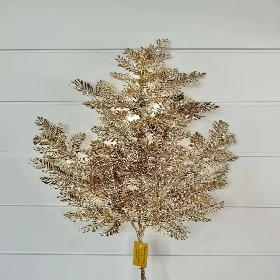 Champagne Gold Iced Balsam Spray - 28" - Ideal for Holiday Decor, Christmas Trees, Wreaths, and More-106251 {2}
