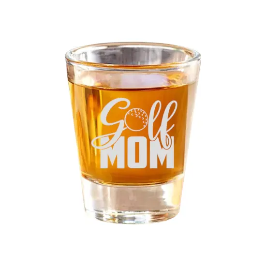 2oz Golf Mom Shot Glass {1}