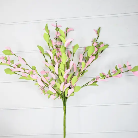Radiant Elegance: 21-Inch Foam Eva Leaf Bush in Pink and Green-FG539922 {2}