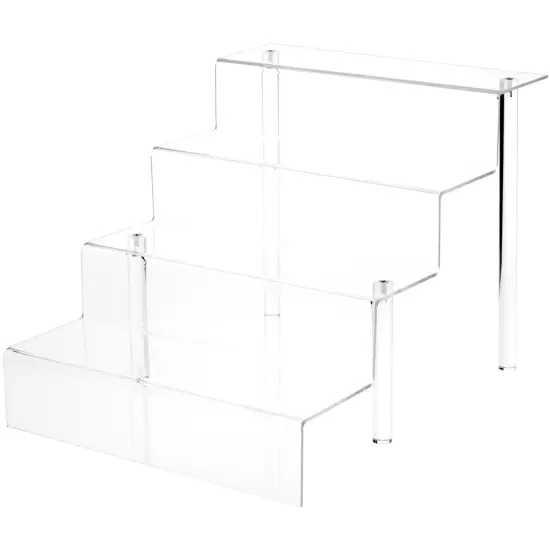 Plymor Clear Acrylic Large 4-Step Display Stairs {1}