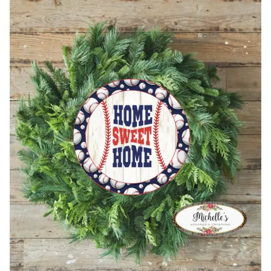 Baseball Home Sweet Home Sign {3}