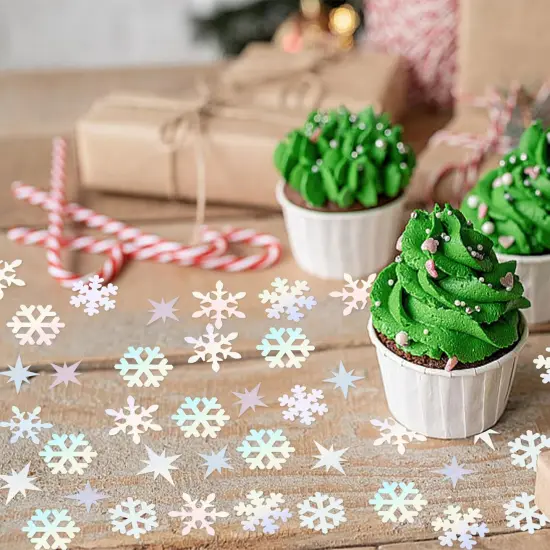 100Pcs Snowflake Confetti - Snowflake {6}