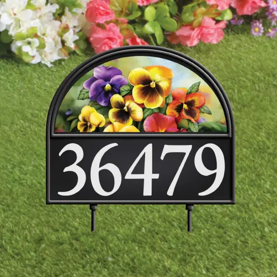 Collections Etc Four Seasons Address Marker Garden Stake {1}