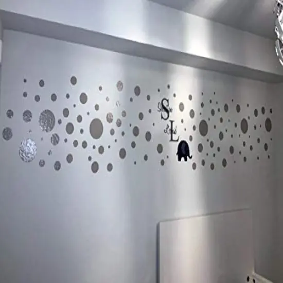 Polka Dot Wall Decals (63) - Grey {3}