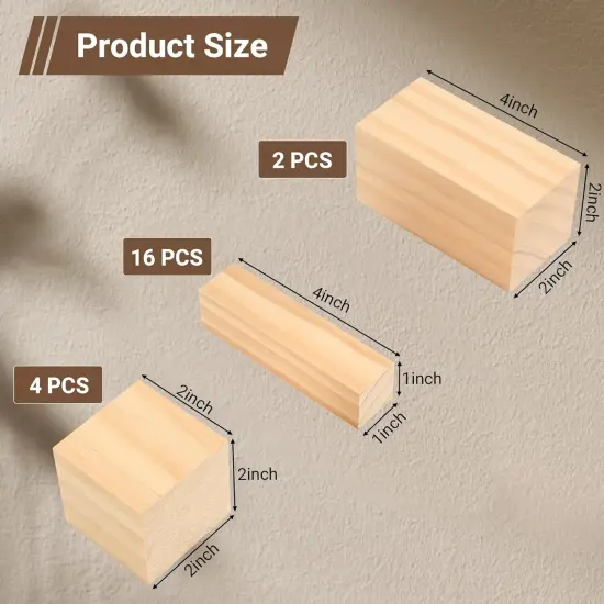 22 Pack Basswood Carving Blocks {3}