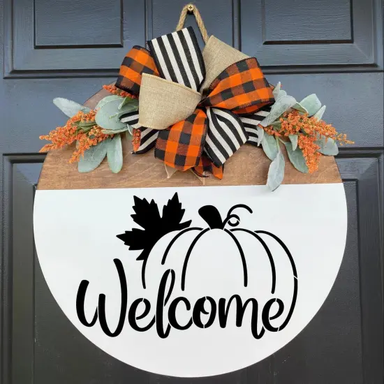 Fall Stencils Welcome Pumpkin Stencil Hey There Pumpkin Fall Stencils {5}