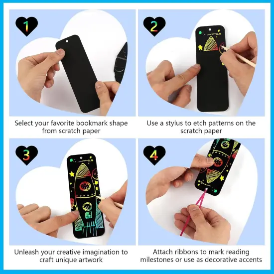 Scratch Art, 40 Sets 5 Styles Scratch Art {2}