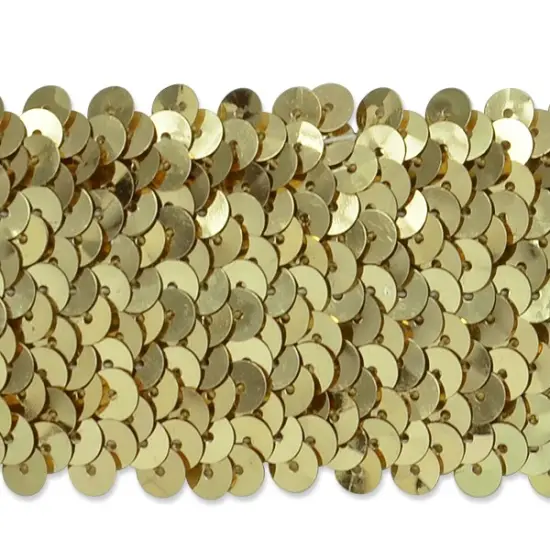 5 yards of 5 Row 1 3/4" Metallic Stretch Sequin Trim | 5 yard cut Royal Blue {2}