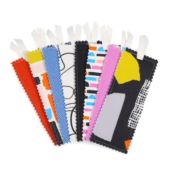 Crosscut Sewing Co.&reg; Bookmark Sewing Project Kit for Beginners Abstract black {3}