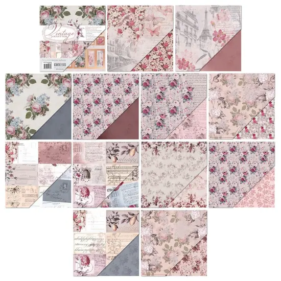 Tonic Studios Art Pad 8"X8"-Vintage Vignettes {3}