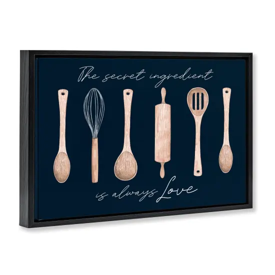 Stupell Industries Secret Ingredient Always Love Floating Frame Design by Lux + Me Designs {3}