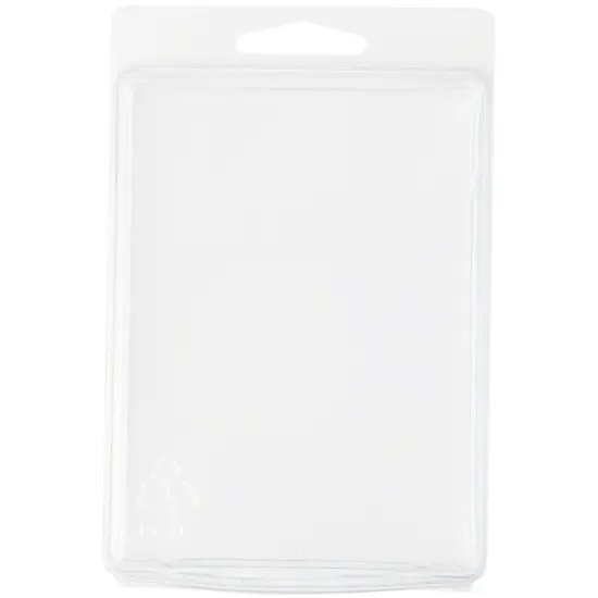 Collecting Warehouse Clear Plastic Clamshell Package / Storage Container, 4.44" H x 3.31" W x 1.5" D {1}