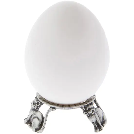 Bard's Pewter Egg Stand/Holder, Cats, 0.875" Diameter (Fits Hen Sized Eggs) {3}