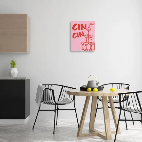 Stupell Industries Cin Cin Champagne Tower Canvas Design by House of Lulu {2}