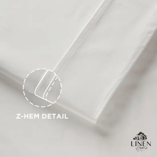 100% Cotton Percale Pillowcases King Size, White, 2 Pieces of Pillow Case, Crisp and Cool Strong Bed Linen {3}