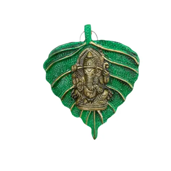 Leaf Ganesha Return Gift, Diwali Navrathri Decoration, Ganesh Wall Decor,housewarming Gift,indian Wedding, Pooja Puja Favor, Idol Statues, Feng Shui {7}