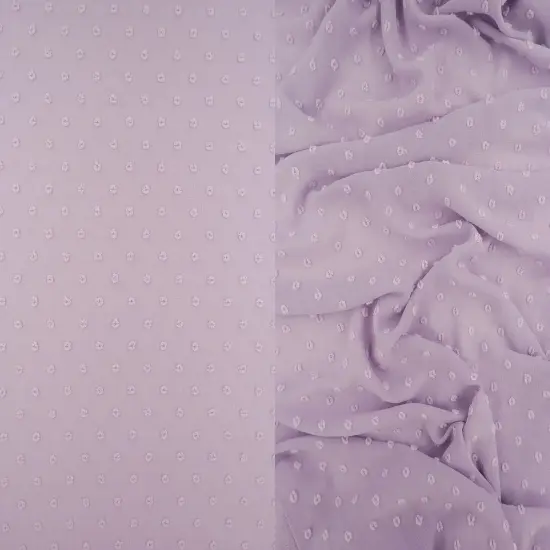 1 Yard Waffle Swiss Dot Chiffon Woven Fabric Textured Sheer Soft Drapery 59/60" Width FUSCHIA {4}