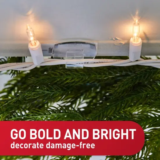 20 Clear Clips and 24 Command Strips {3}