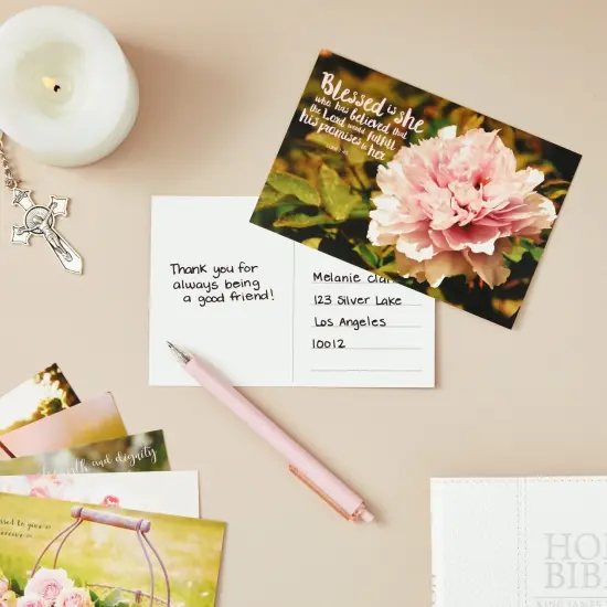 40 Pack Blank Bible Verse Postcards, All Occasion Inspirational Quotes from Christian Scripture, 20 Designs (4 x 6 In) {2}