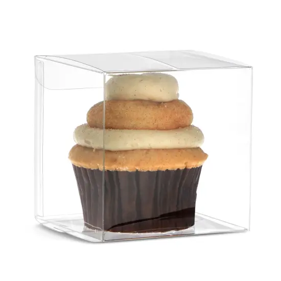 50-Pack Clear Gift Boxes - 3x3x3 In Square Plastic Transparent Favor Boxes for Wedding, Baby Shower, Birthday Party {1}