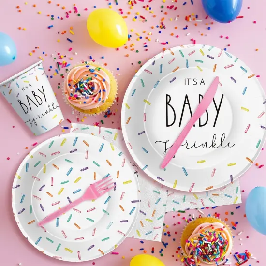 Sprinkle Baby Shower Tableware - Serves 24 {5}