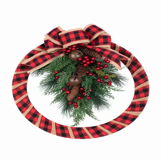 Haute Decor 18" Round Homespun Christmas Wreath {1}