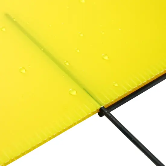 6 Pack Blank Corrugated Plastic Yard Signs with Stakes 17x12 for Outdoor, Garage Sale Supplies, Estate Sale, Open House, Birthday, Moving, Lawn, 4mm Thick, Neon Yellow {6}