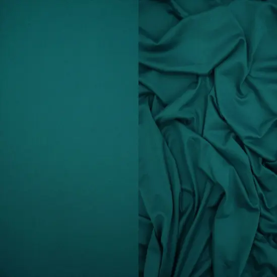 1 Yard Soft DTY Brushed Solid Knit Fabric, Poly Spandex Blend, 58/60&Prime; Wide TEAL GREEN {1}