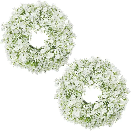 2Pcs Small Artificial Baby Breath Flowers Wreath {1}