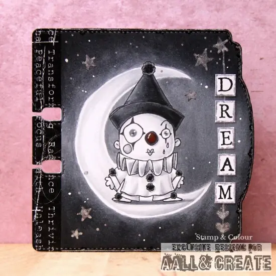 AALL And Create A7 Photopolymer Clear Stamp Set-Pierrot And Mime {2}