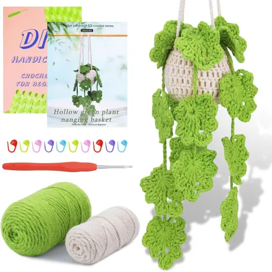 Hanging Potted Plants Crochet Starter Kit {1}