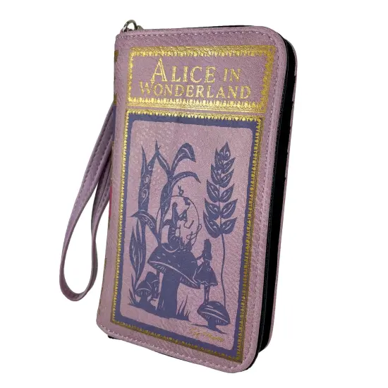 Lavender & Purple Alice ID Wallet - Snap Close Fashion Wristlet {3}