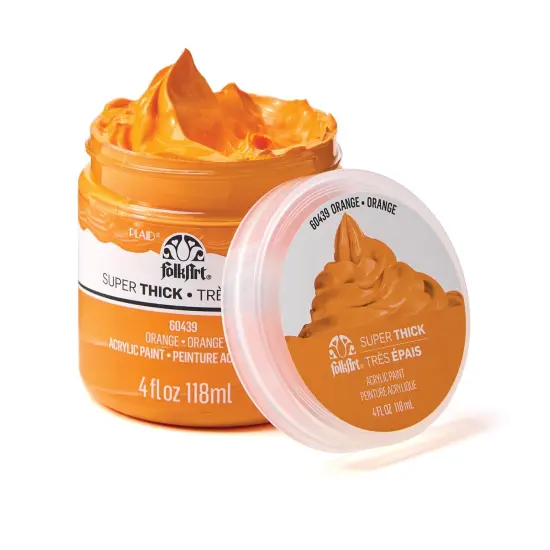 FolkArt Super Thick Acrylic Paint Orange 4 oz {2}
