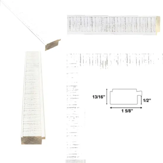 Rustic Wood White Wash Picture Frame 18x18 frame {4}