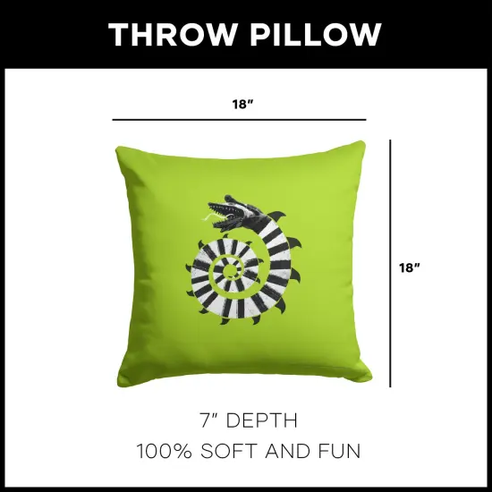 Warner Brothers Beetlejuice 18 Inch Throw Pillow Mind The Sandworms {5}