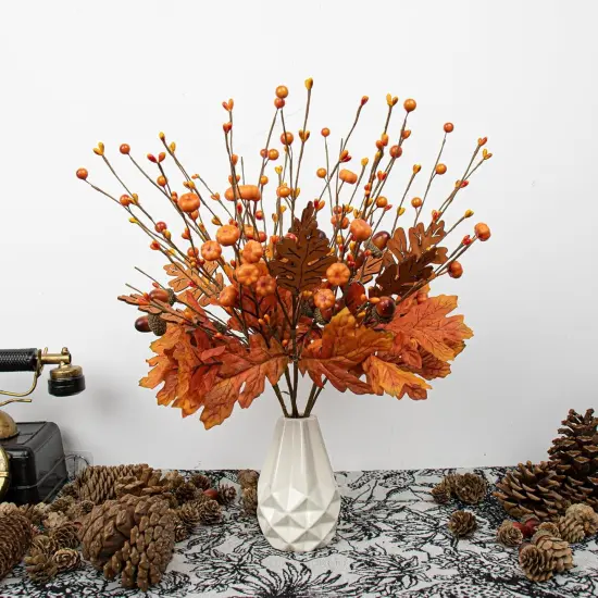 8 PCS Artificial Fall Picks for Thanksgiving {3}